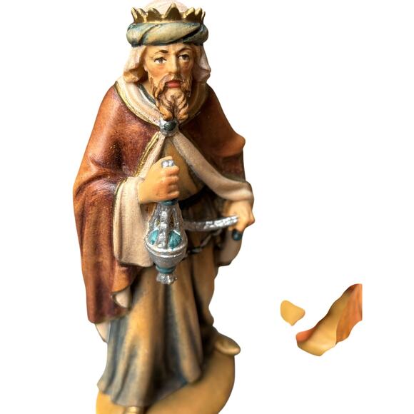 Kostna Nativity Scene Figurine Set Hand-Painted Christmas 11-Piece Vintage Look - Picture 6 of 10